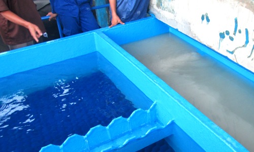 Clear Water after WTP Clarifier Process